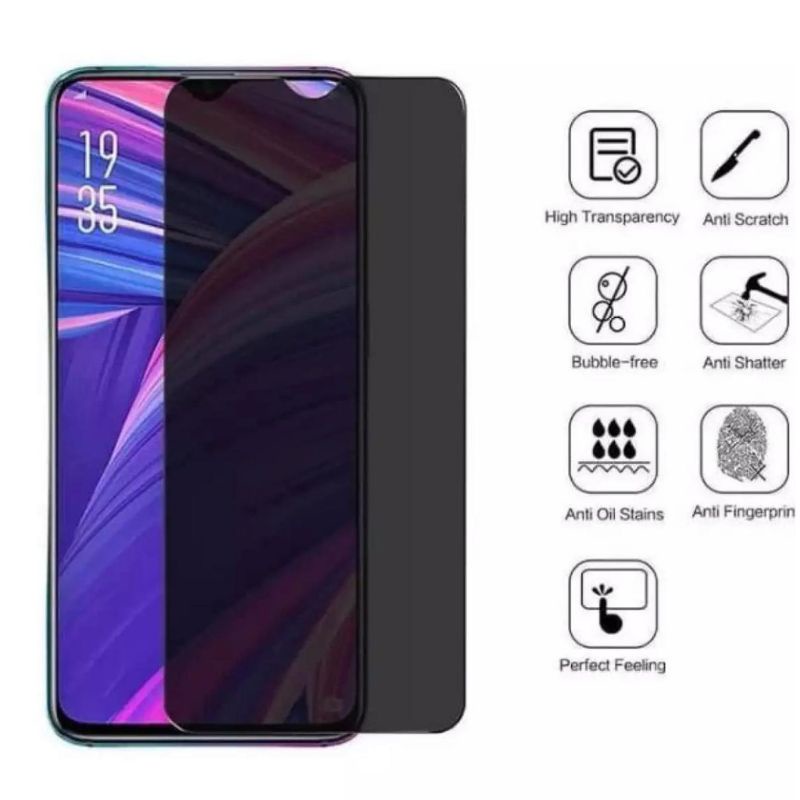 Ceramic Glass ANTI SPY OPPO Reno 4/Reno 4SE/Reno 4F/Reno 5/Reno 6 5G/Reno 4 lite/Reno 5 lite AntiGores Privacy