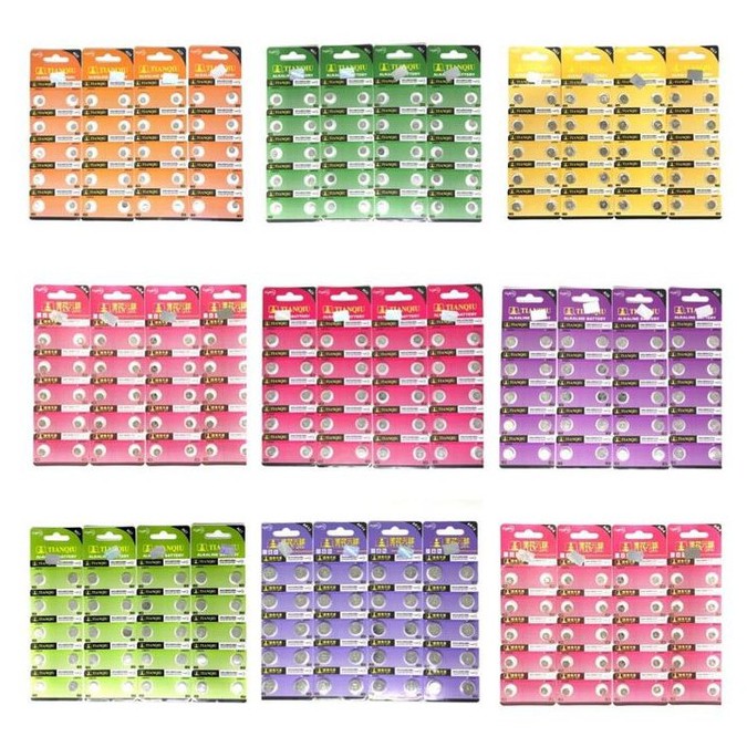 BATERAI - BATTERY - BATEREI KANCING CELL AG5 / AG 5/LR754 /393/SR754W