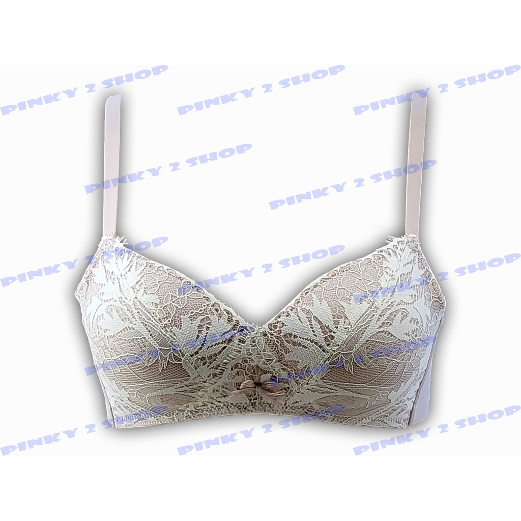 BRA BH IMPOR KOMBINASI BRUKAT BUSA TIPIS SIZE 34-38