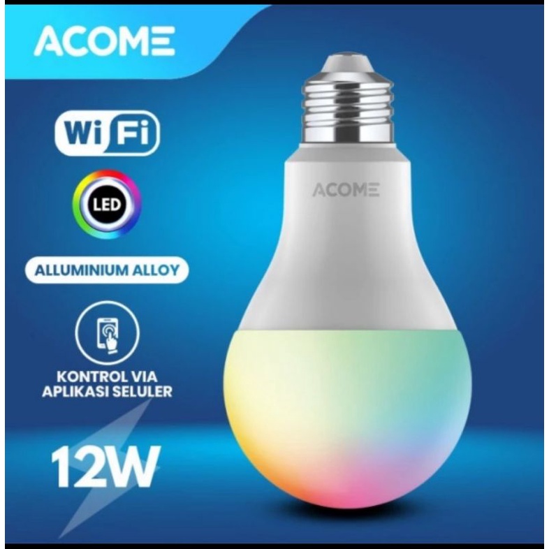 ACOME ALS01 - 9W / 12W SMART LIGHT BULB RGB LAMP WiFi LED WITH APPS ORIGINAL