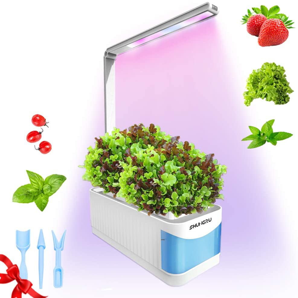 Jual Hydroponics Smart Indoor Mini Garden Kit Adjustuble Grow Hidroponik With Led Indonesiashopee Indonesia