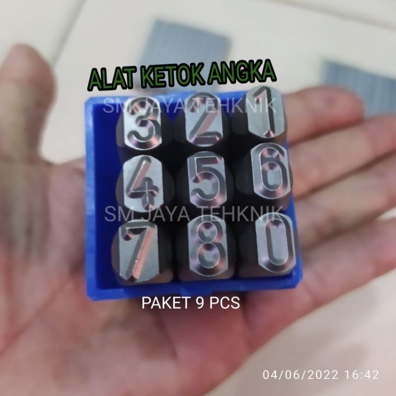 PROMO ALAT Ketok angka 4 mm merk masus Germany