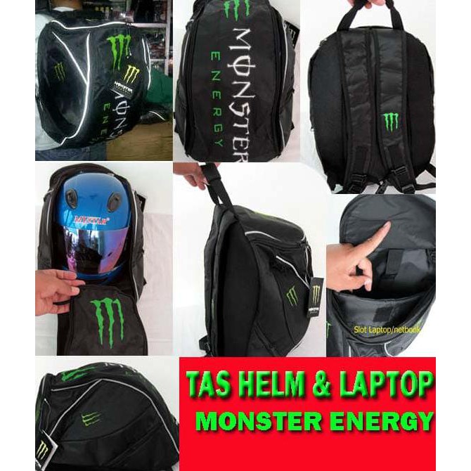 Murah tas ransel helm monster energy Paling Murah