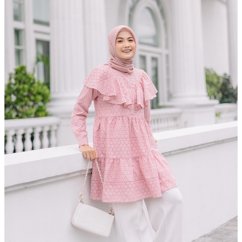 Vanilla Hijab Esme Blouse ROSEMARY (Sold)