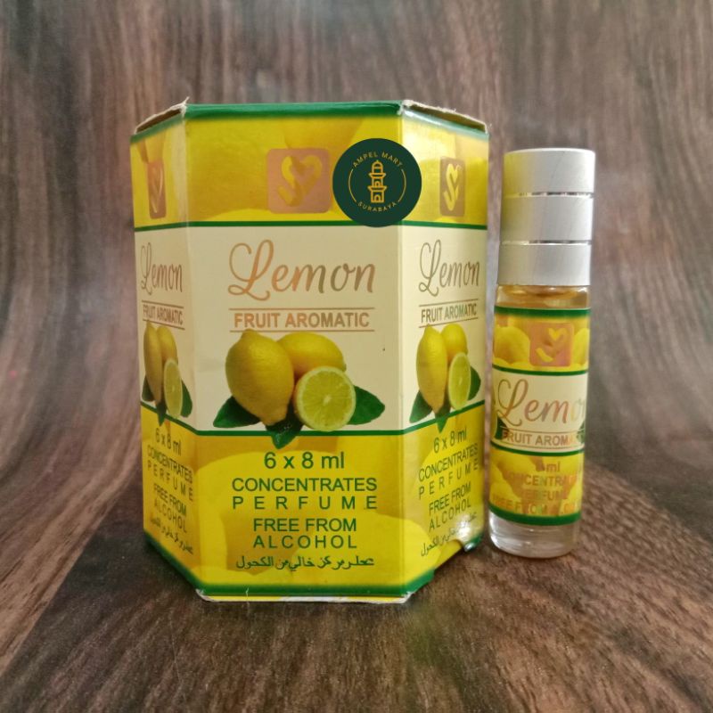 Parfum Lemon Aroma Fresh Lemon Satu Box Isi 6 Pcs - Supermade