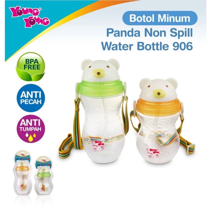 

Premium Botol Minum Bayi / Anak 400 ml Panda Anti Tumpah Anti Pecah BPA FREE