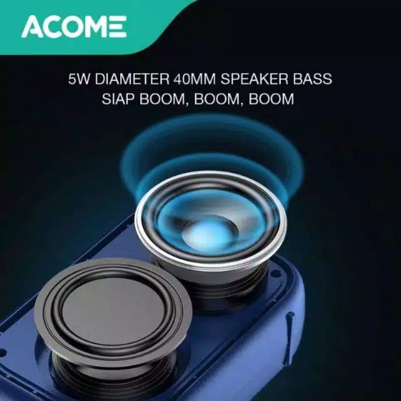 ACOME A1 SENSE Speaker Bluetooth 5.0 Portable Ultra Bass TWS