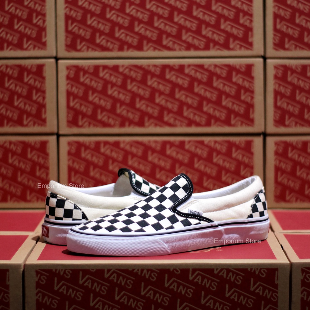 Sepatu Slip on Checkerboard Classic