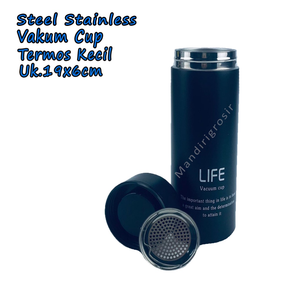 Termos Kecil *Steel Stainless Vakum Cup * Termos Air Panas * Uk.19x6cm