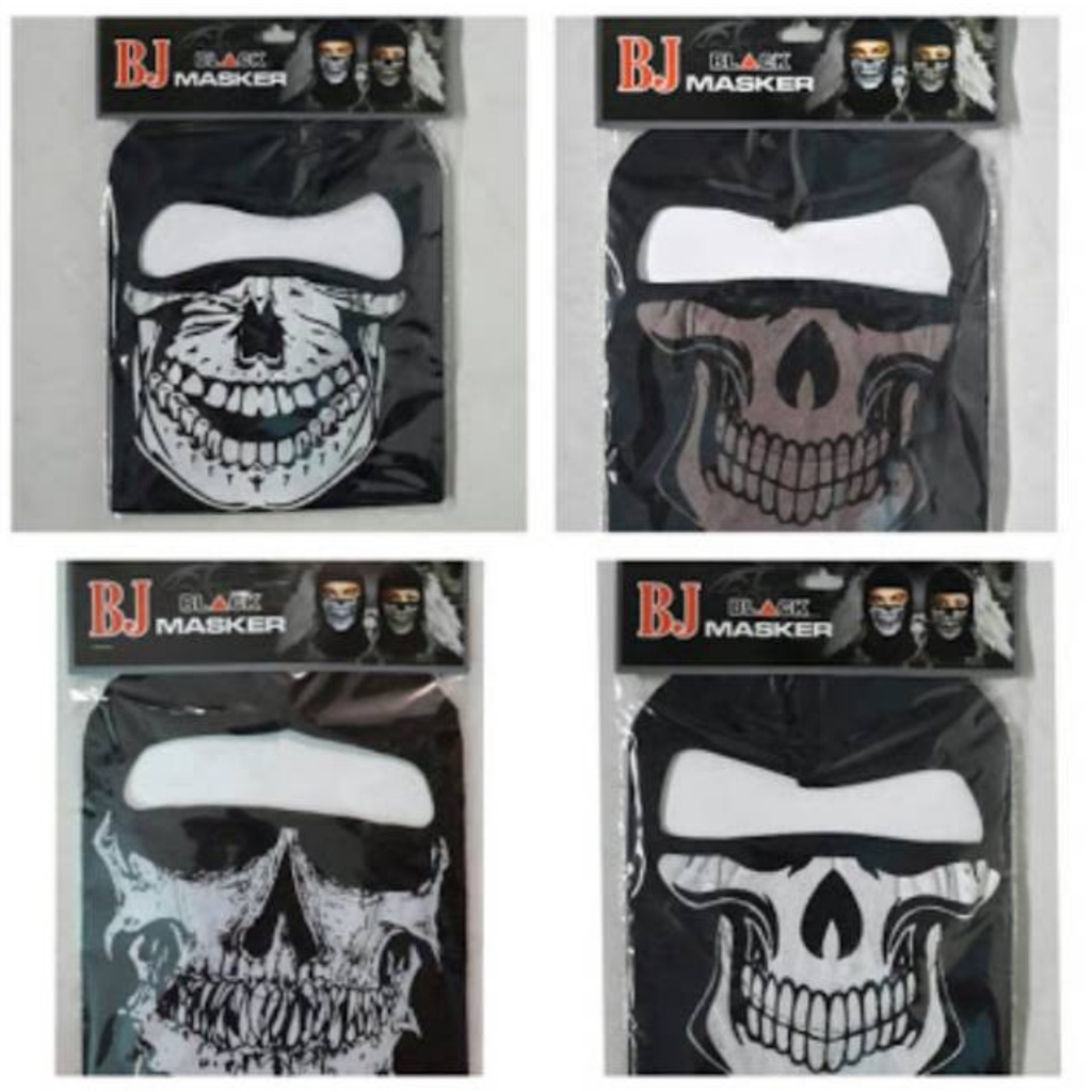 TENGKORAK Masker Ninja Anti Debu Asap Fashion Aksesoris Pengendara Motor