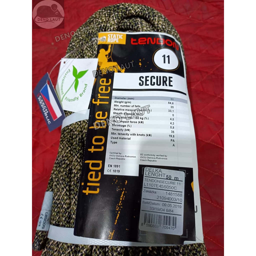 Tali Karmantel Carmantle Statis Tendon Secure 11mm x 50 Meter Climber