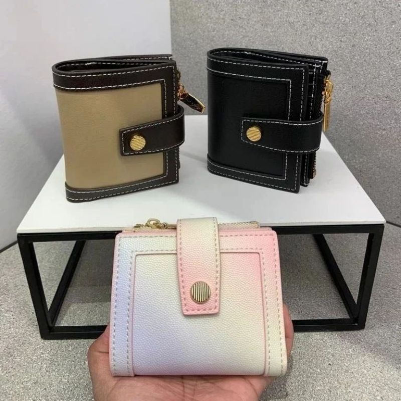 CK Bronte Stitch-Trim Short Wallet