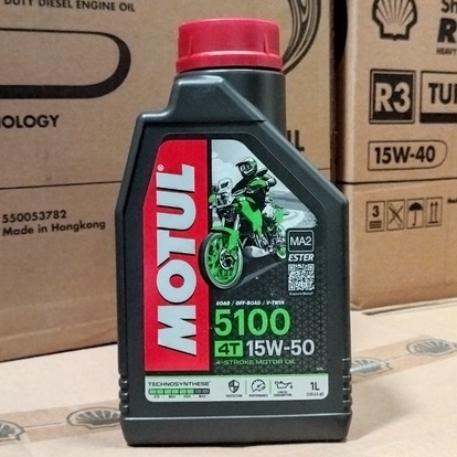 OLI MESIN MOTOR MOTUL 5100 15W-50 ESTER 1 LITER