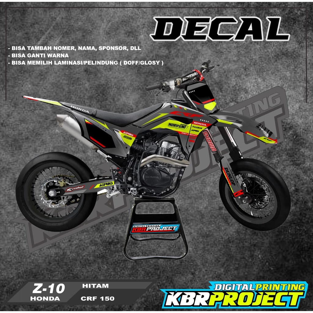 [COD] Stiker CRF  striping CRF 150 motor HONDA motor sticker variasi Racing Z-10