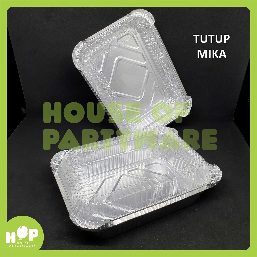 Alumunium Foil Cup BX 0750 / P750 + TUTUP Mika / Loyang Milk Bun / Mentai / Macaroni