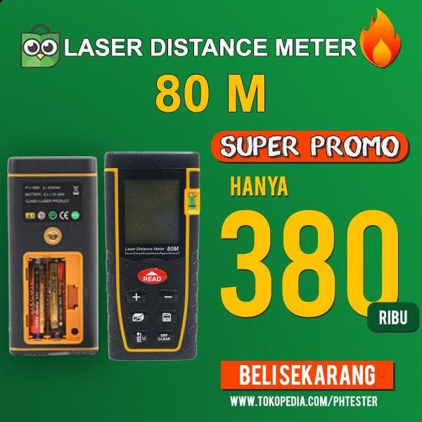 Laser Distance Meter 80 Meter ST80 Alat ukur jarak murah l NEW21