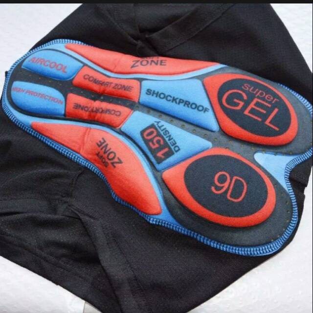 Celana sepeda gel 9D tebal empuk celana padding premium