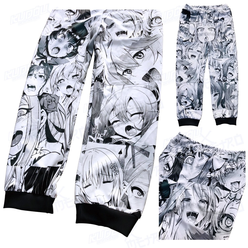 Celana Olahraga Jogger Pants Ahegao Kawaii Hentai Fullprint