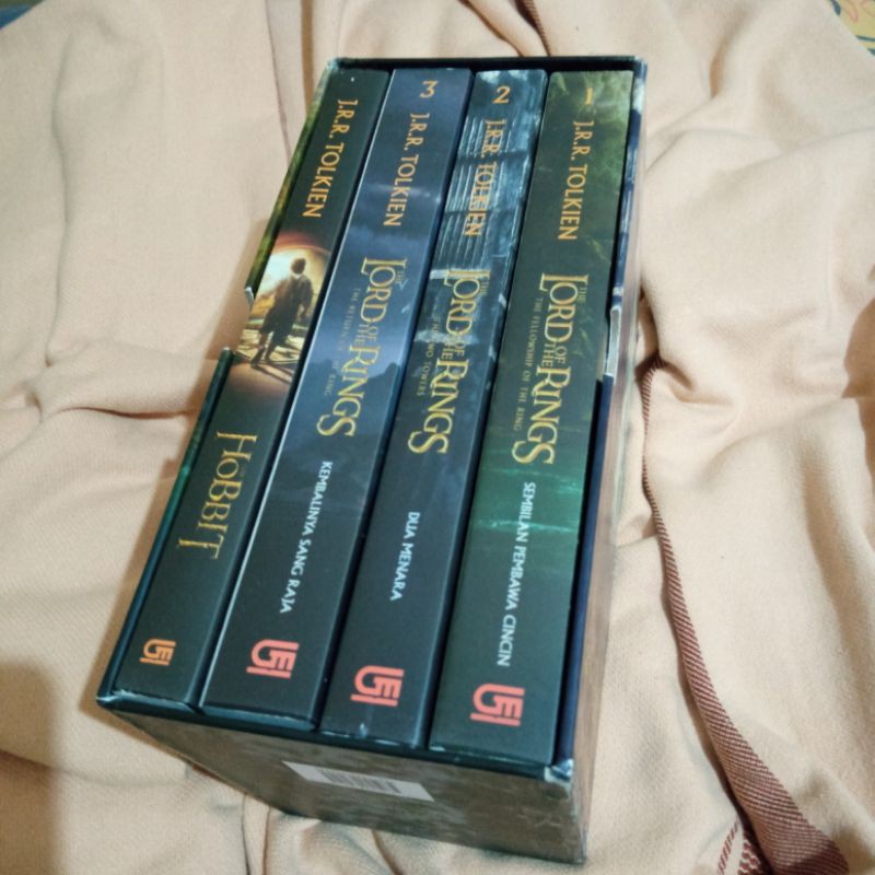 Boxset novel set novel Lord Of the Rings - J.R.R Tolkien (lotr) novel terjemahan