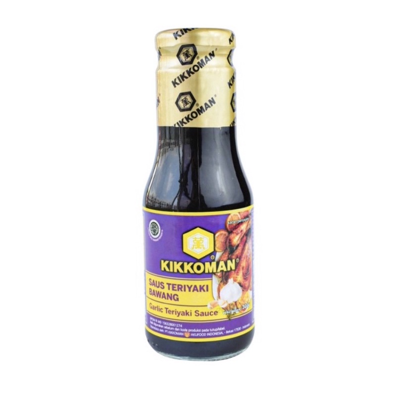 kikkoman garlic teriyaki - kikkoman black pepper 300 ml HALAL