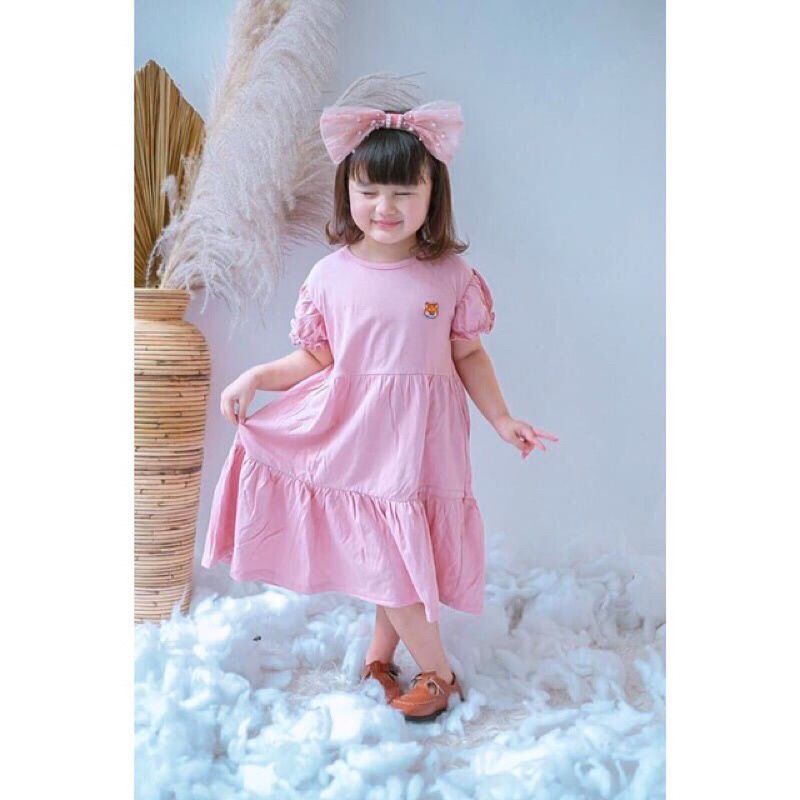 Pakaian Baju Dress Anak Perempuan Cewek Smilee Molly 1 2 3 4 5 Tahun