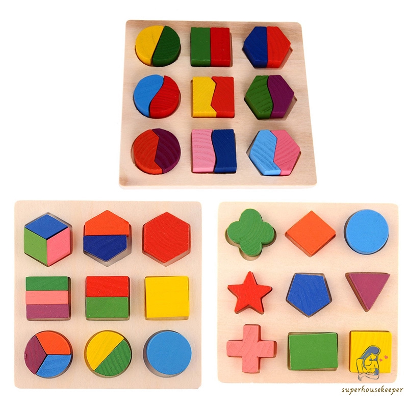 Edufuntoys BIG GEOMETRI FRACTION mainan edukasi puzzle  