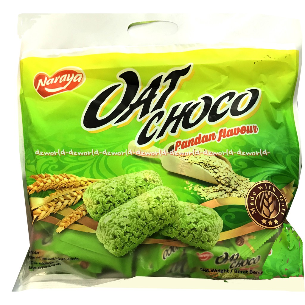 Naraya Oat Choco Original Snack Sereal Oatmilk 40pcs Original Pandan Sweet Potato