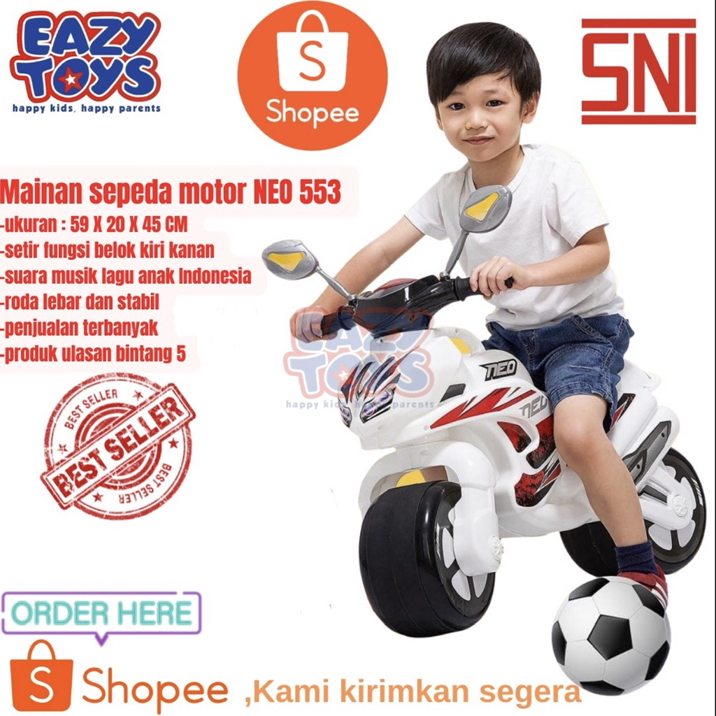 Motor Anak NEO 553 Mainan Motor Anak Dorong