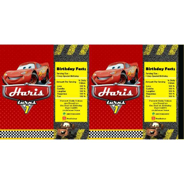 

Label susu kotak ultramimi Label Ulang Tahun Custom Free Desain