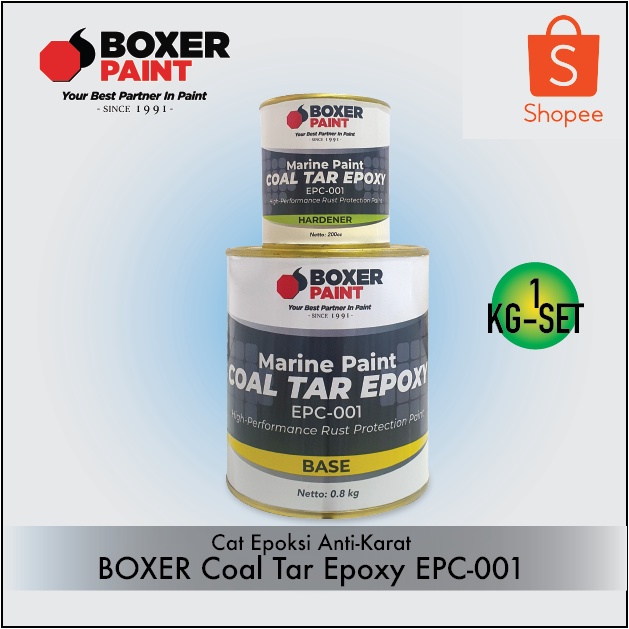 BOXER Coal Tar Epoxy (1 kg-set) Cat Epoxy Anti-Karat