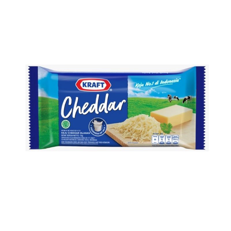 

Keju Kraft Cheddar 70g