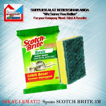 Spons Cuci Piring Scotch Brite / Sabut Spons Cuci Piring/ Busa Cuci Piring