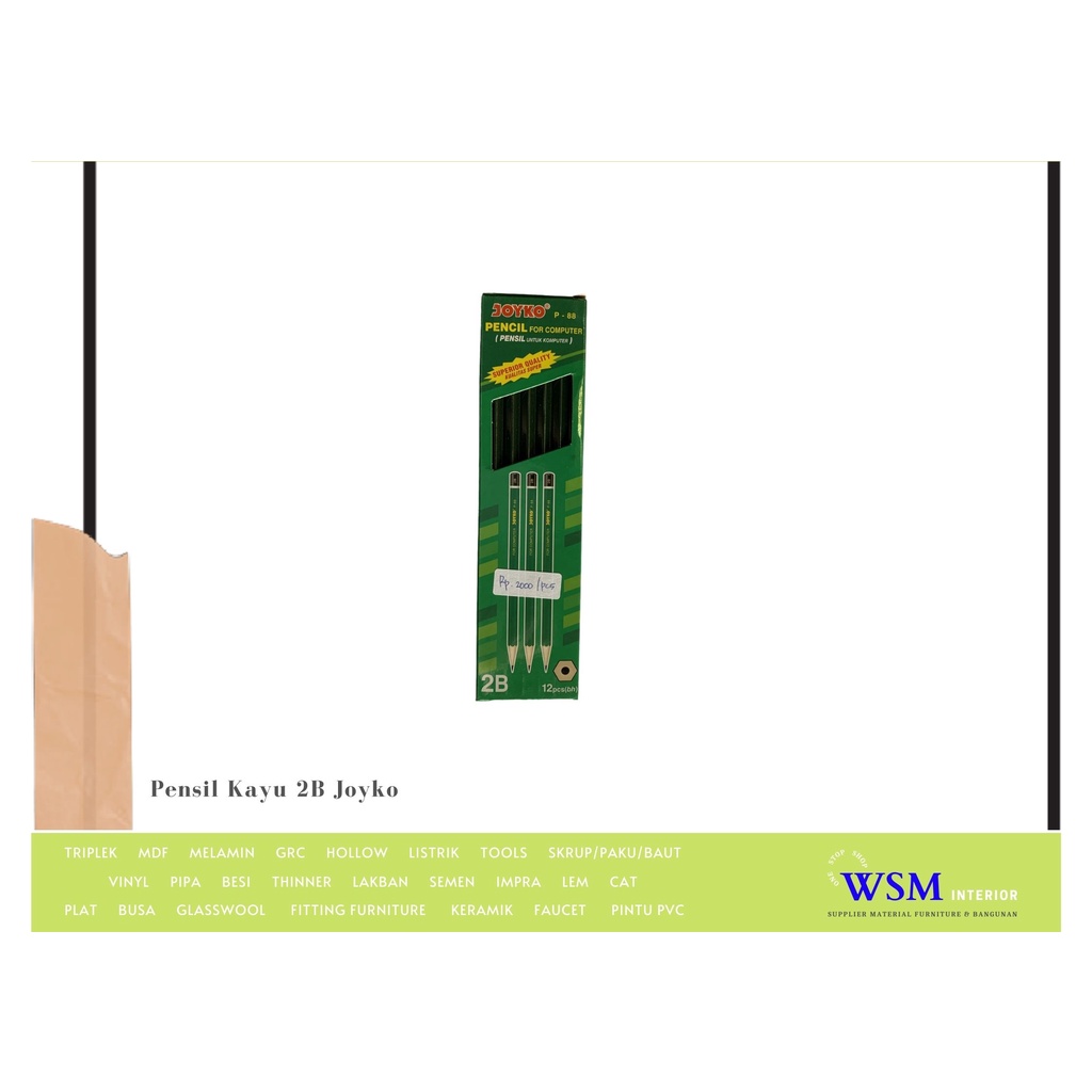 

Pensil Kayu 2B Joyko Pensil Untuk Komputer