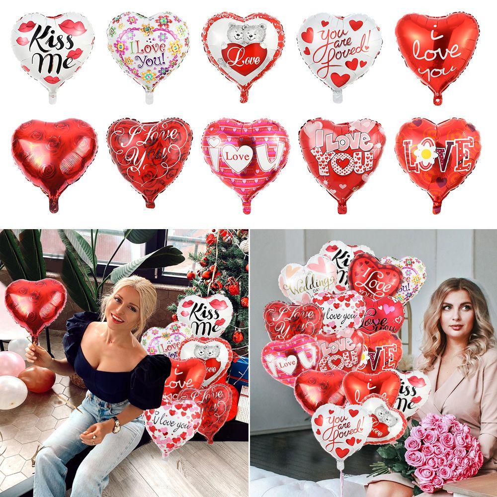 Nanas 5 Pcs 18 Inch Aluminium Foil Balon Romantis Dekorasi Pesta Pernikahan Nikmat Hari Valentine