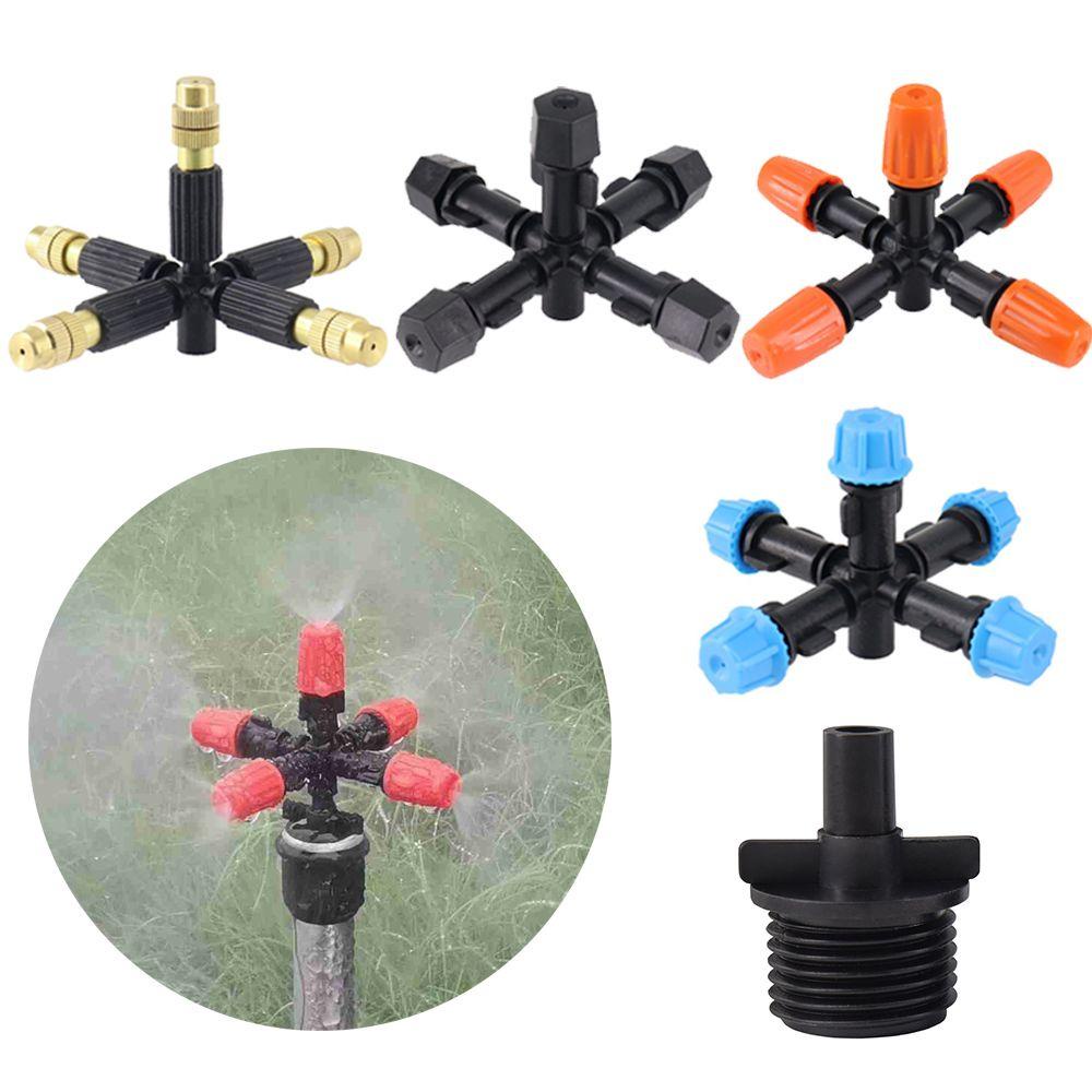 Solighter 6Pcs Misting Nozzle Cool Down Watering Spray Penyiraman Otomatis Sprinkler