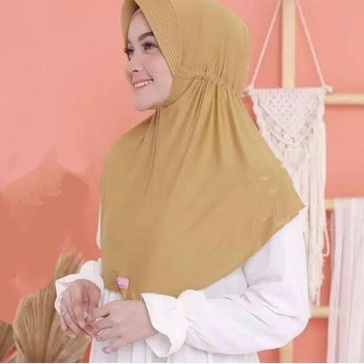 Saletopϟ KERUDUNG SERUT TALI BELAKANG/JILBAB SERUT/HIJAB SERUT/BERGO INSTAN/TERLARIS