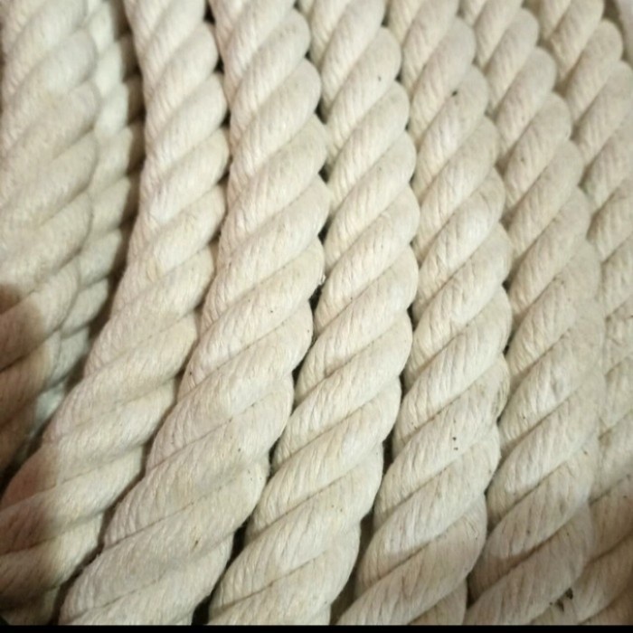 Tali Tambang Besar Tambang Kain Katun Besar Tambang Putih Kuralon 6mm