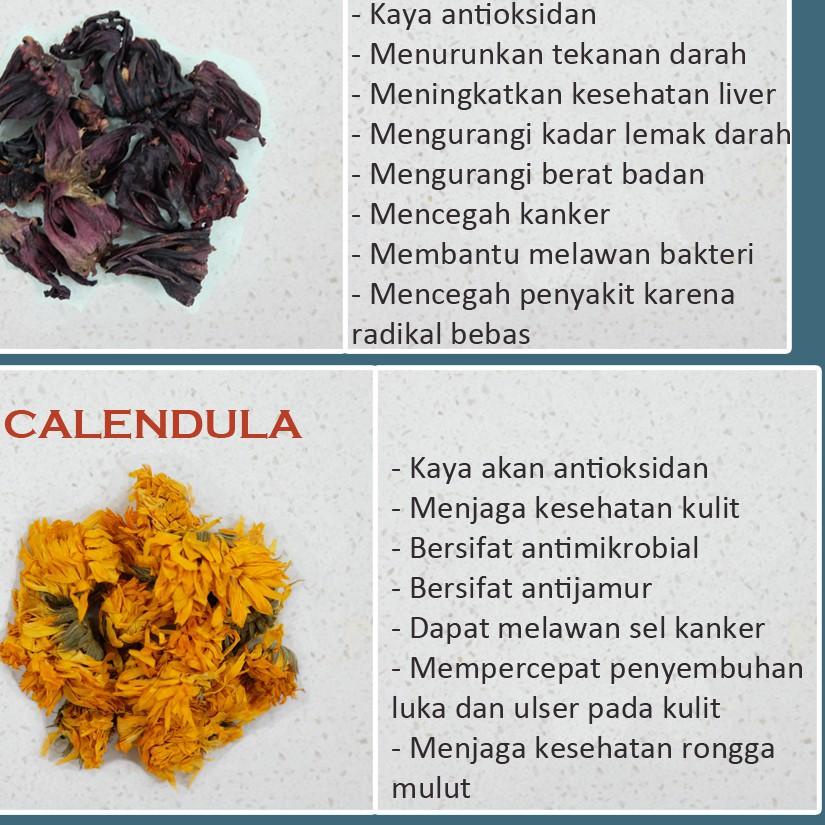 

DISKON BRANDS FESTIVAL Mamacia Treats Teh Bunga Calendula Flower Tea 10 - 100 Gram 