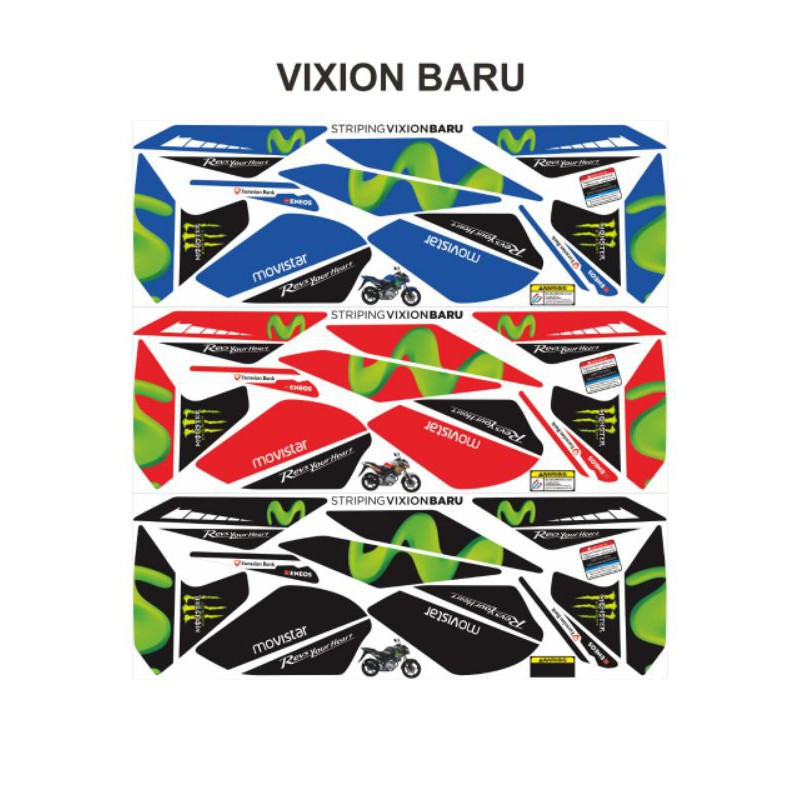 Striping lis variasi /YAMAHA VIXION NEW/ NVL MOVISTAR