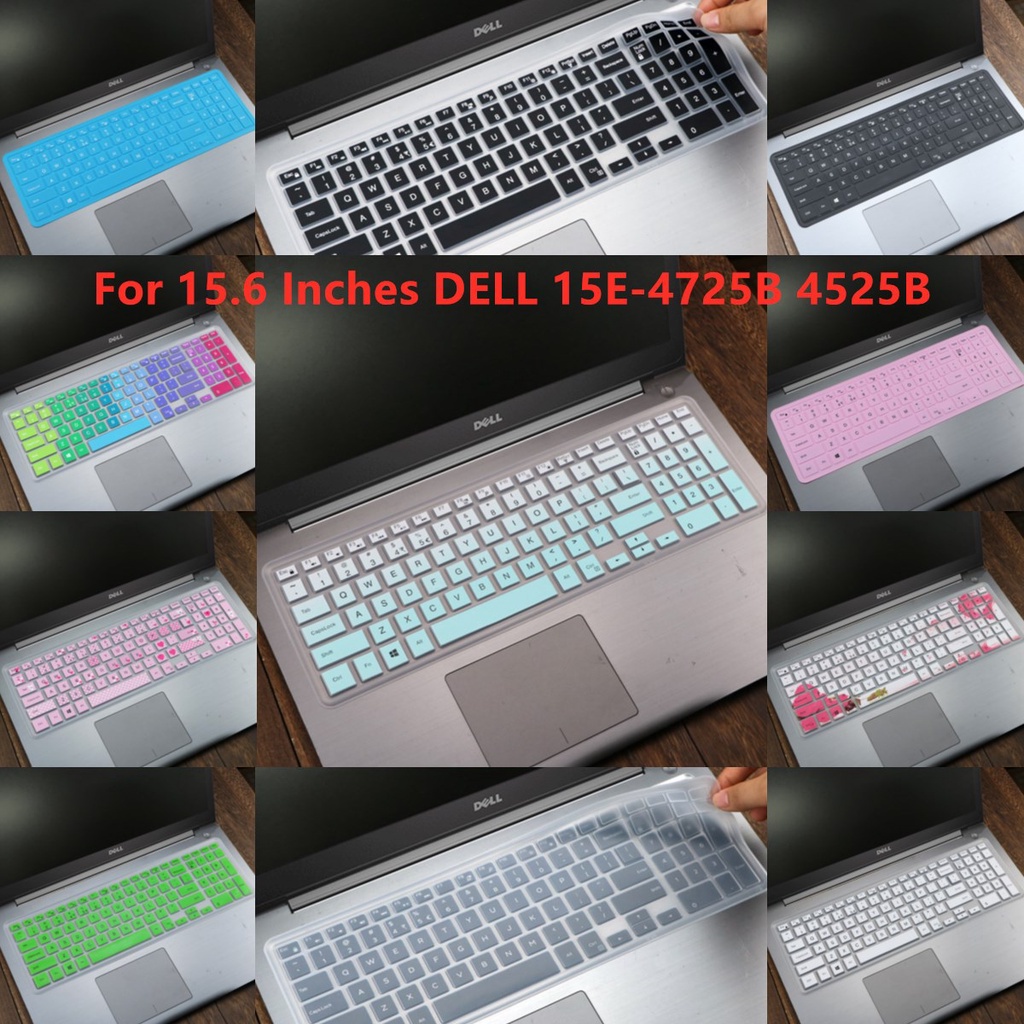 For 15.6 Inches DELL 15E-4725B 4525B Soft Ultra-thin Silicone Laptop Keyboard Cover Protector