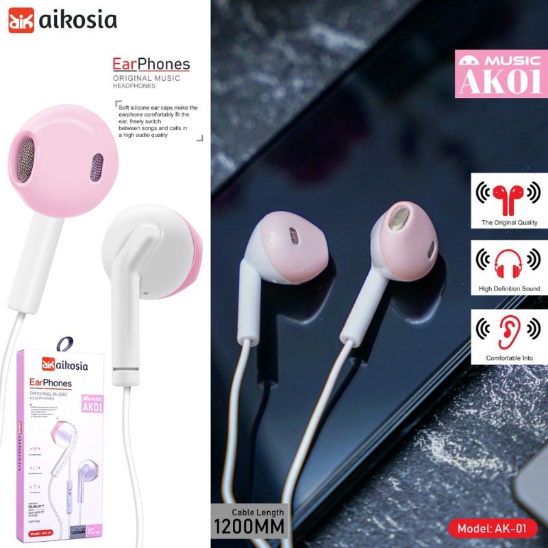 Handsfree / Earphone / Hendset / HF Aikosia Model AK01