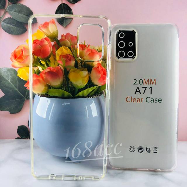 Silikon Jelly Soft Case Bening Samsung A71 Softcase Anti Crack Premium bahan tebal