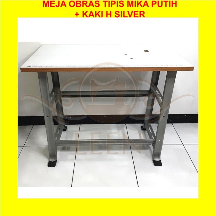 Meja Mika &amp; Kaki SET Mesin Jahit Portable Obras Kecil Tradisional LEEN