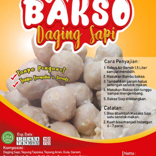 

Bakso Frozen Sapi