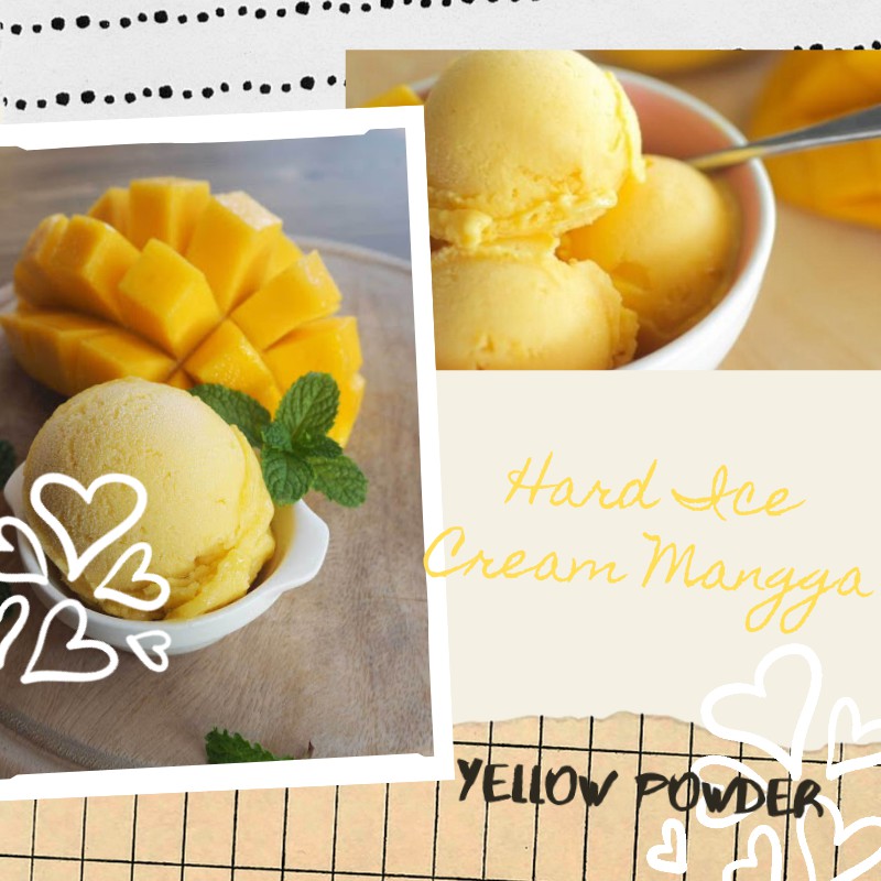 Bubuk ICE CREAM rasa Mangga 1Kg - Bubuk es Krim rasa Mangga 1Kg - Ice Cream