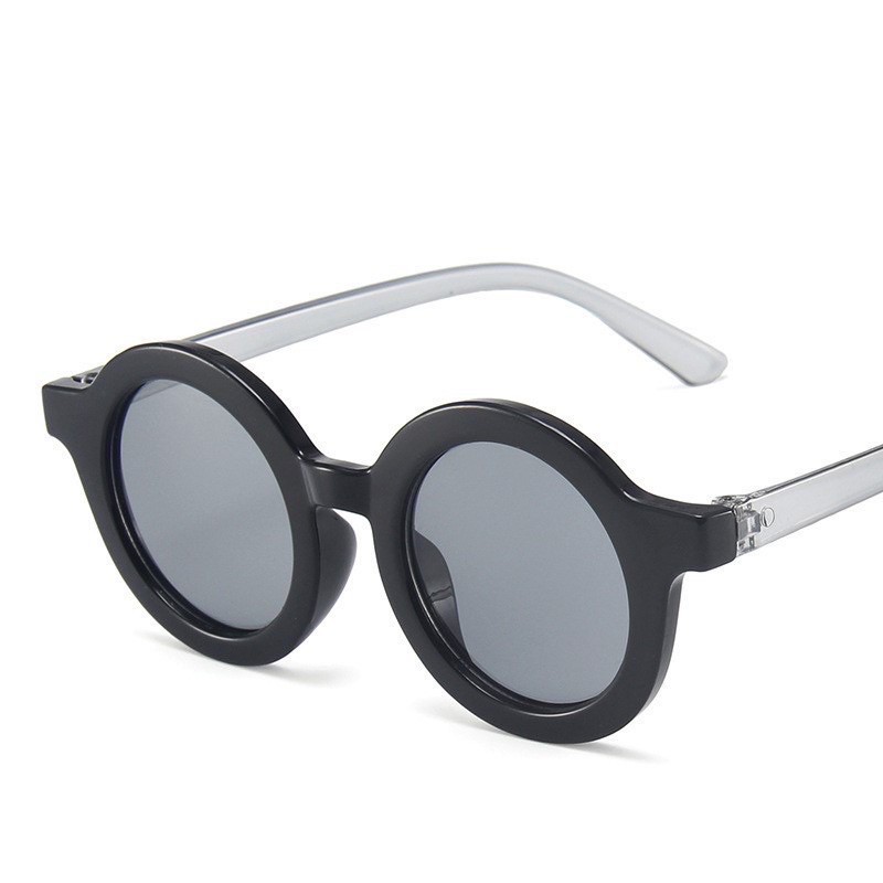 Kacamata Anak Sunglasses Baby Bayi Balita Baby Kids Cute Anti UV Ootd Fashion Anak Laki Cowok Perempuan Kacamata Gaya Anak Kacam,ata Fashion Anak-Black
