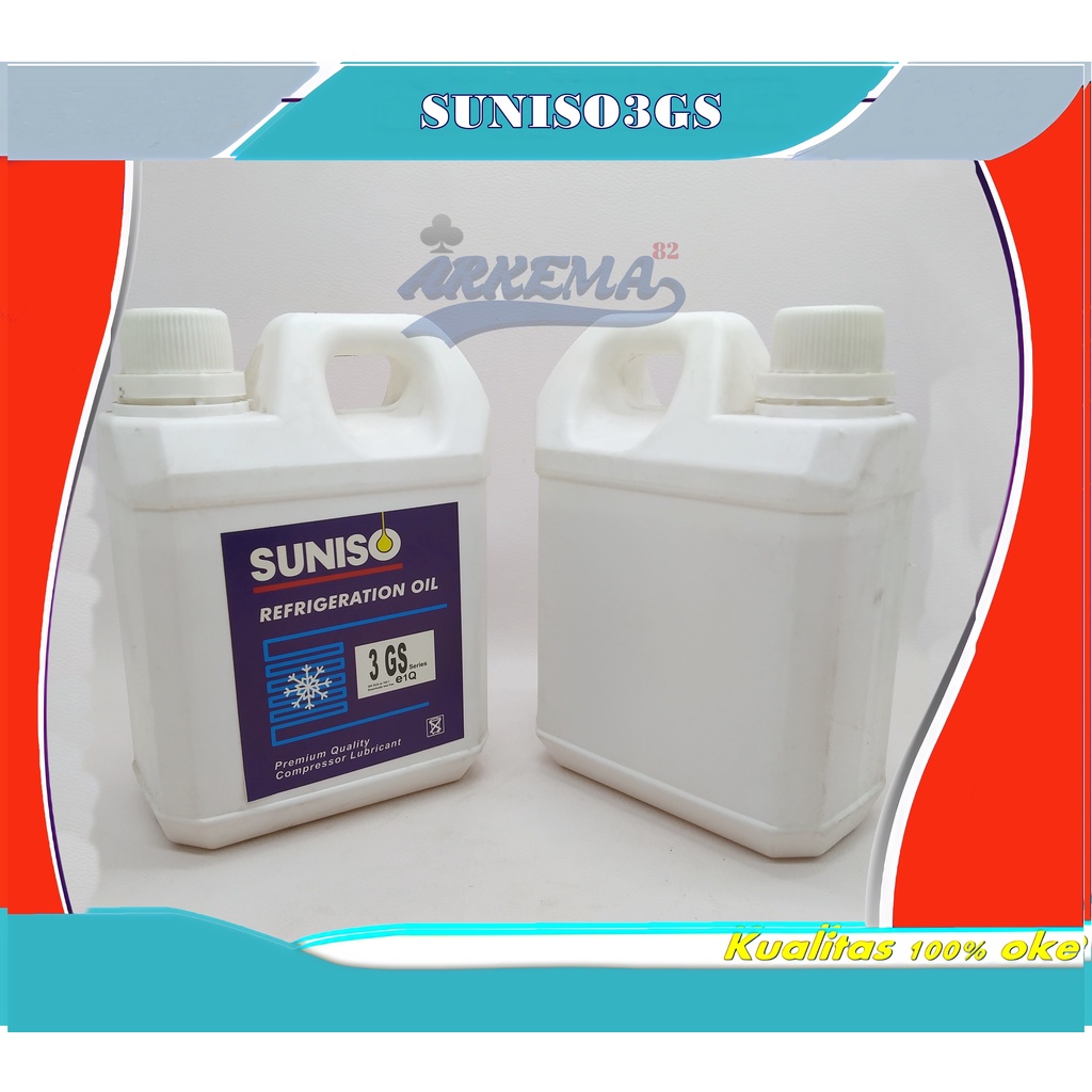 OIL SUNISO 3GS DAN 4 GS DERIGEN 1LITER KOMPRESSOR AC | OLI COMPRESSOR AC 1 LITER