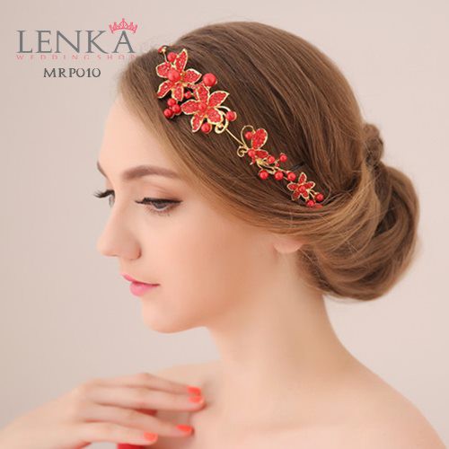 Lenka Aksesoris Pengantin Pesta Tiara Bridesmaid Bridal Wedding MRP010