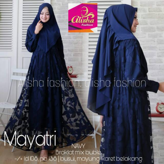 MAYATRI SYARI BY ALISHA | GAMIS SYARI MURAH DRESS SYARI BROKLAT