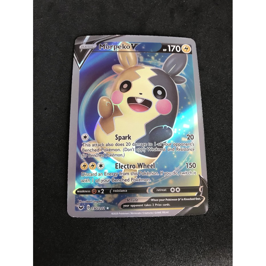 Kartu Pokemon TCG V Series Sword & Shield Basic Morpeko V